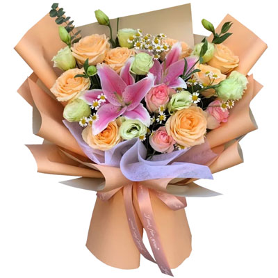西双版纳11朵玫瑰桔梗百合，陪你每个季节